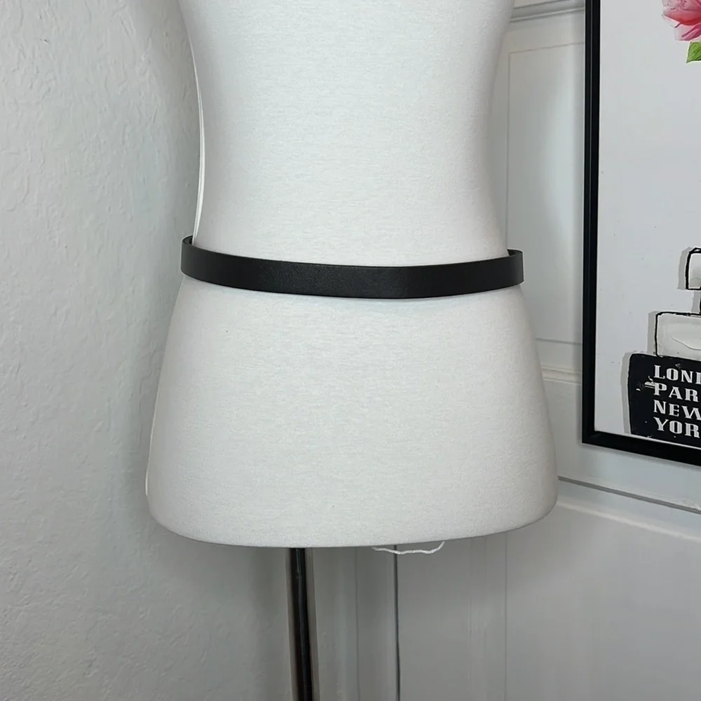 Christopher Kon Dark Brown Leather Belt Size S